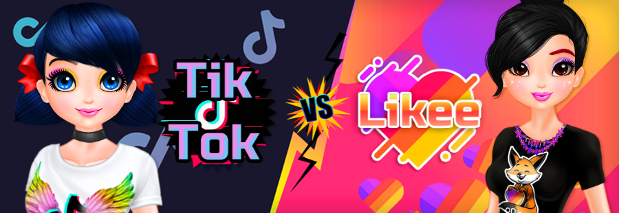 TikTok girls vs Likee girls online game